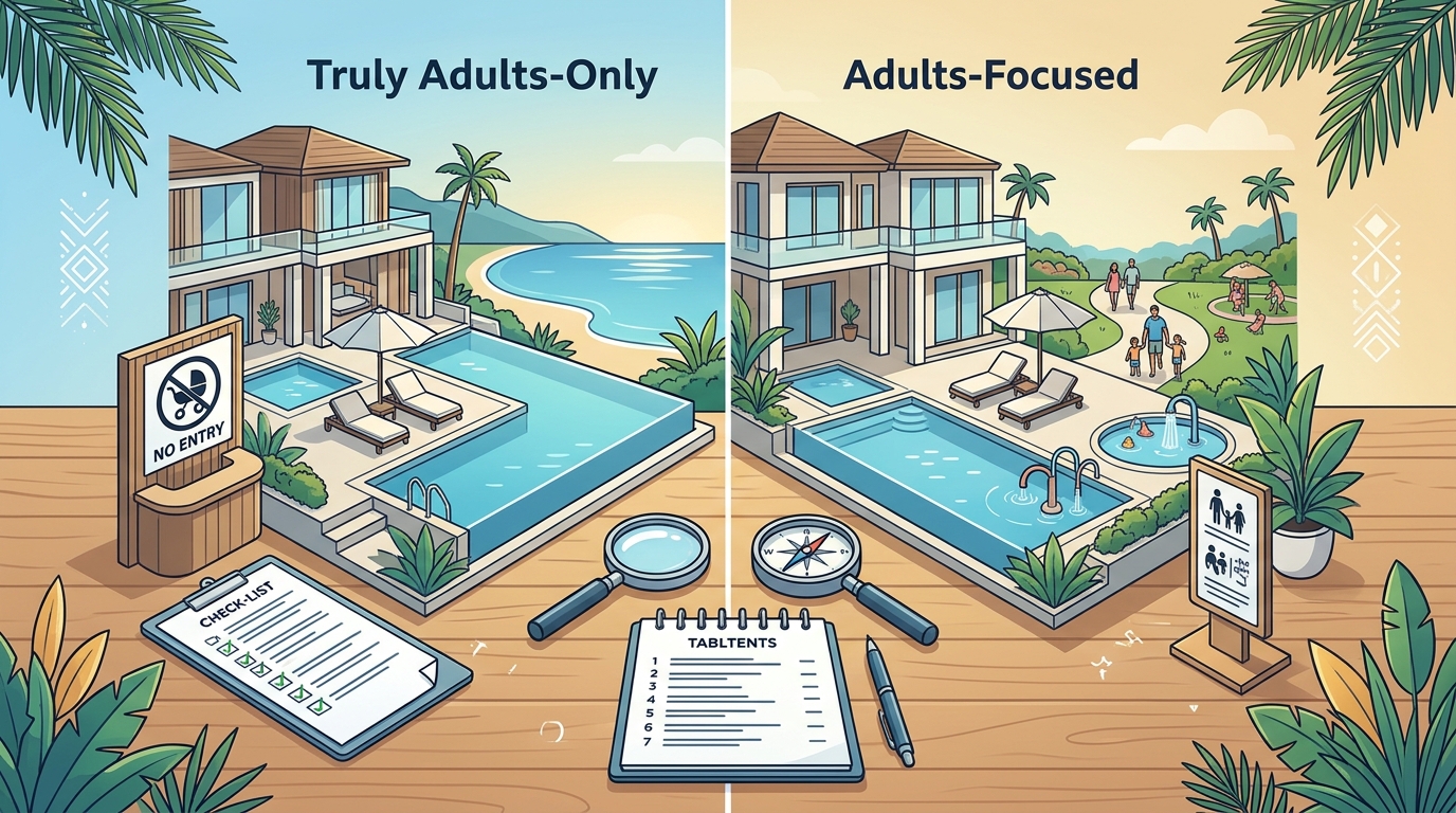 Adults-Only Luxury Resorts: Verified Policies vs. Marketing