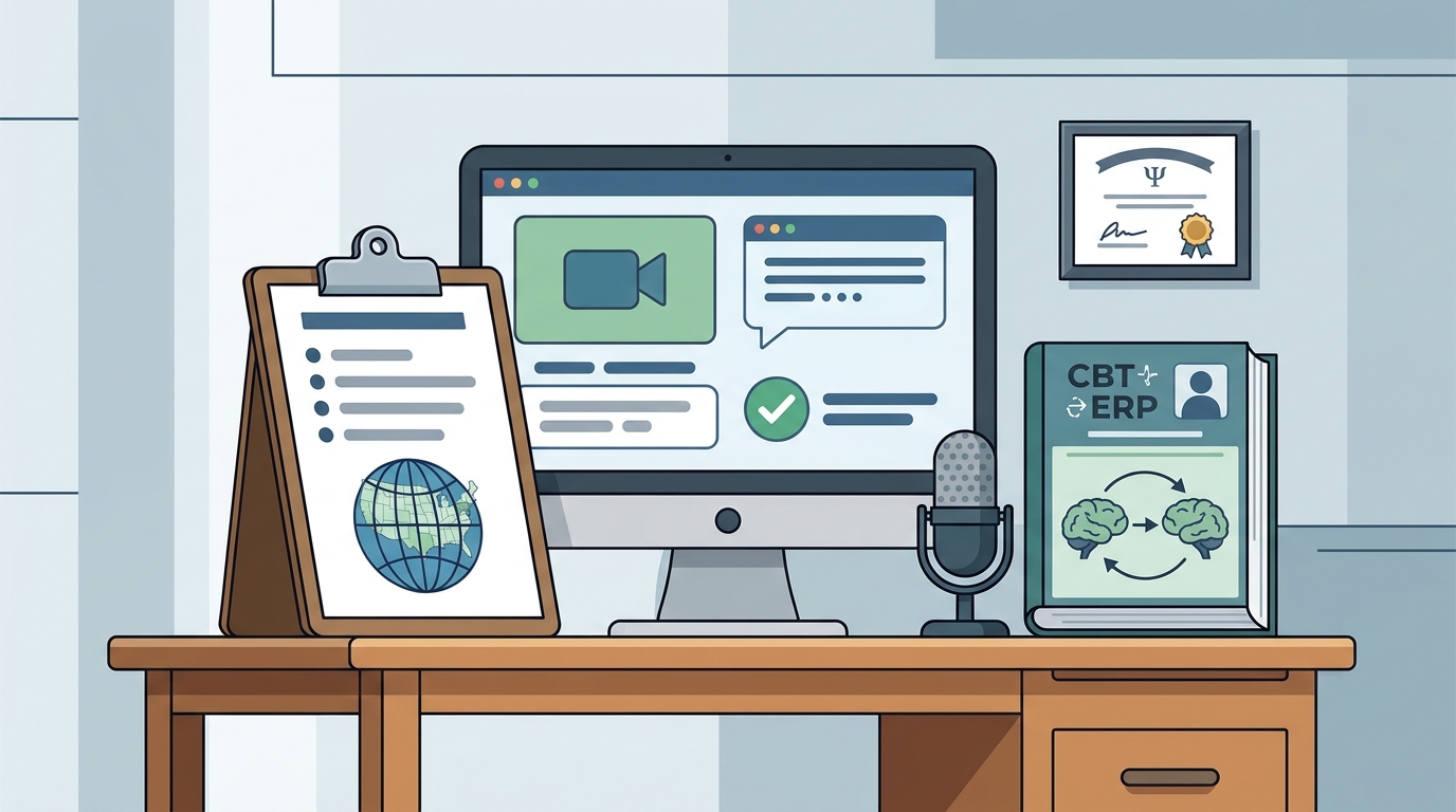 Online CBT and ERP with a Licensed Psychologist: A Guide