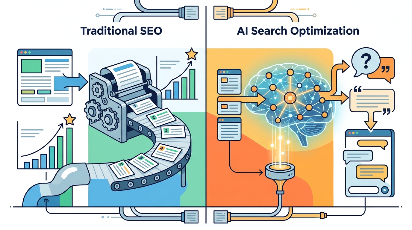 AI Search Optimization vs. Traditional SEO: A Practical Guide