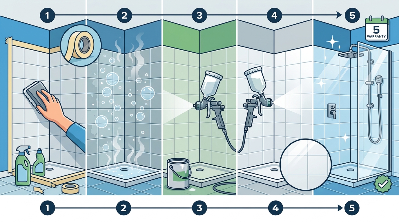 Professional Shower Reglazing Process: Step-by-Step Guide