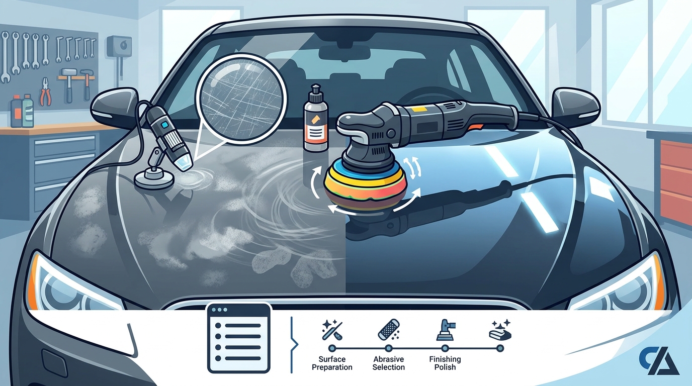 How Machine Paint Correction Works to Fix Swirls and Oxidation