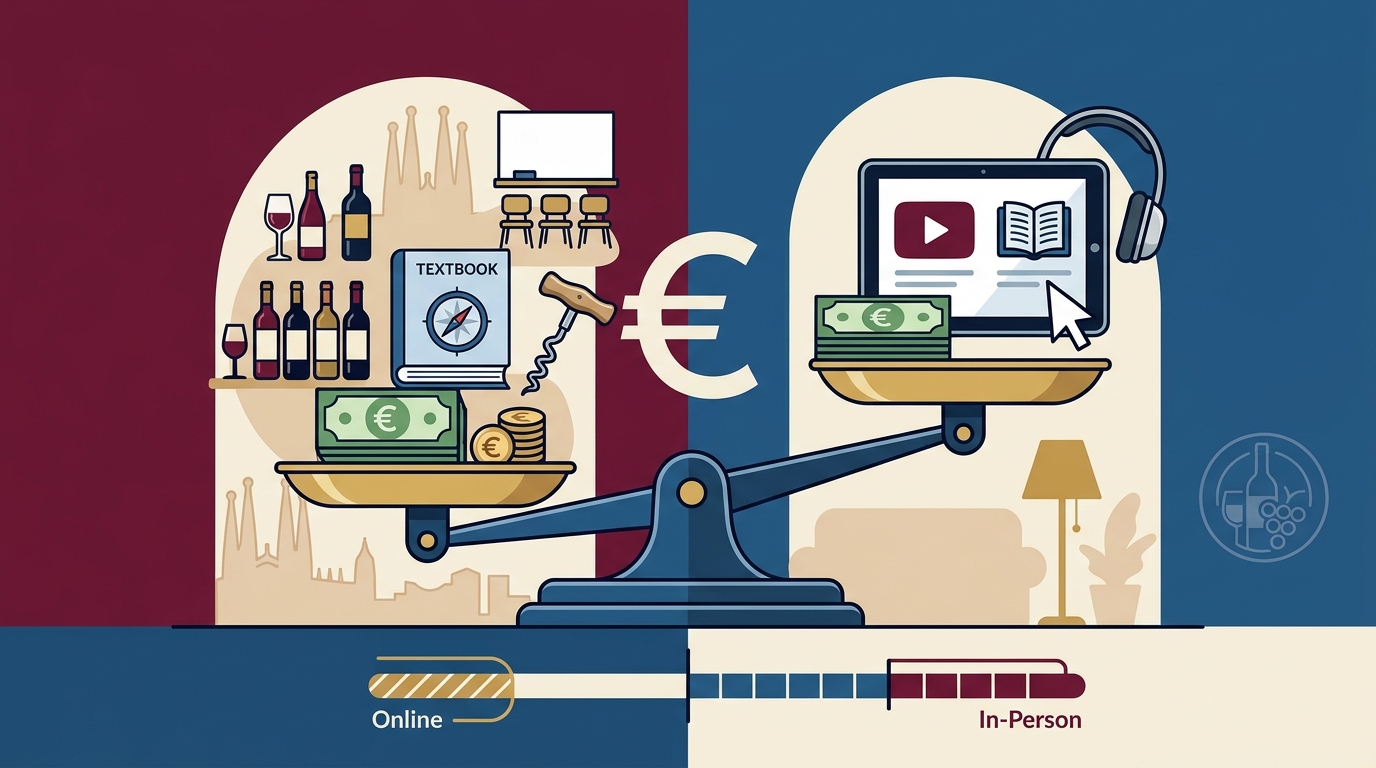 WSET Level 2 Online vs In-Person Cost Comparison