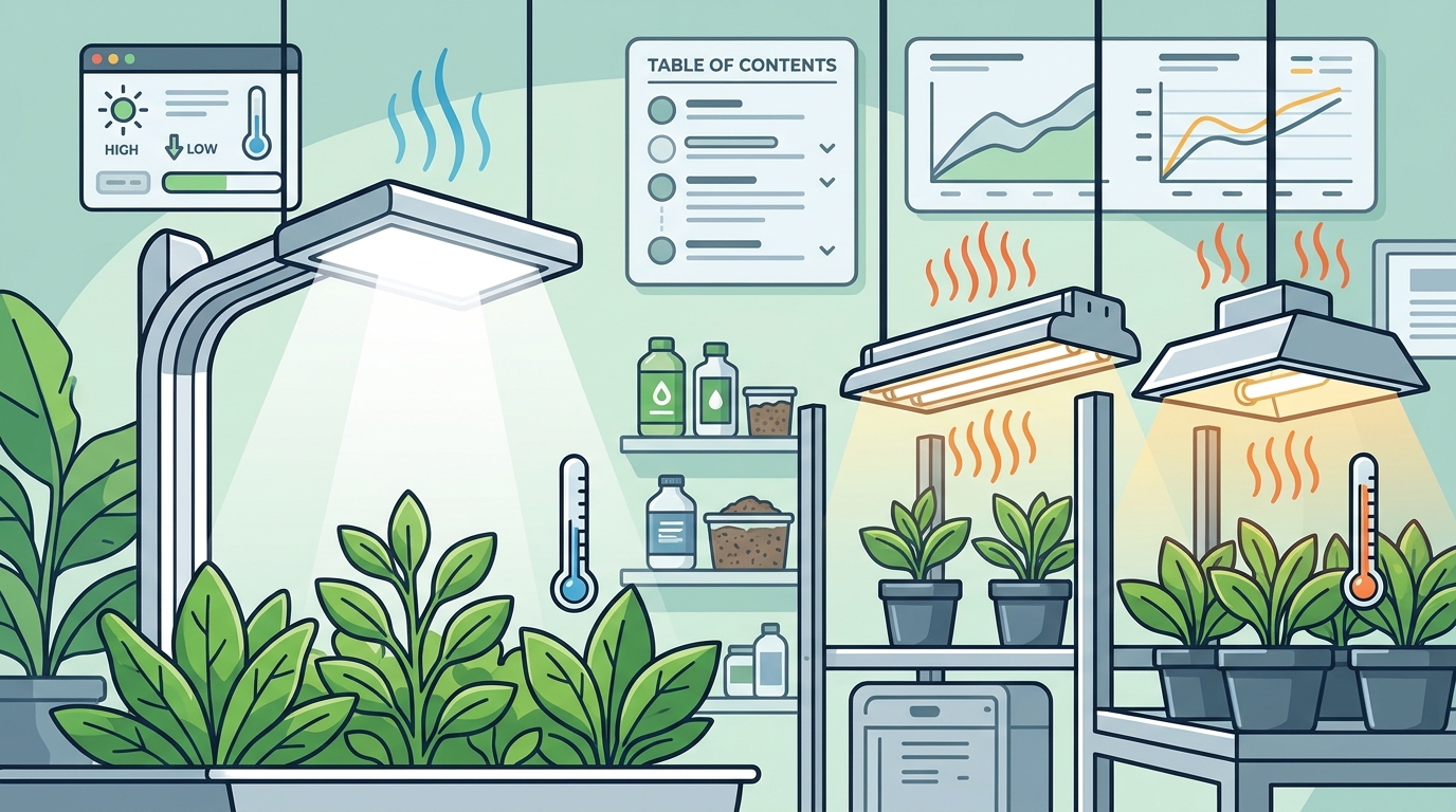 Low Heat Grow Lights: The 2026 Indoor Gardener's Guide