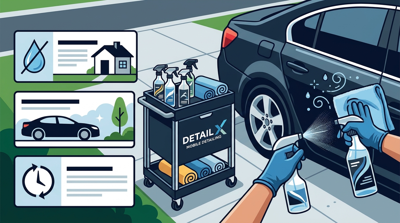 Waterless Car Detailing Benefits for Sacramento Driveways