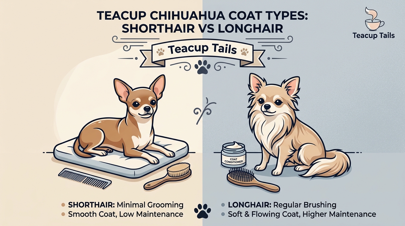 Teacup Chihuahua Coat Types: Shorthair vs Longhair
