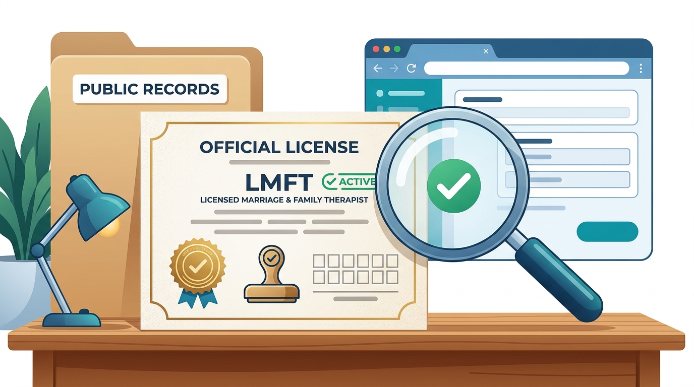 How to Verify a Therapist's License and Credentials