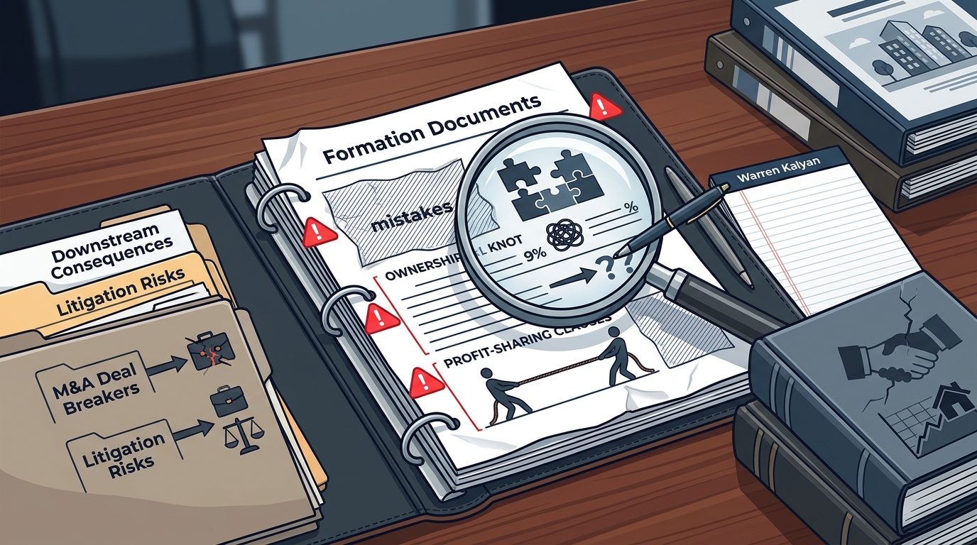 7 Formation Document Mistakes That Trigger Owner Disputes