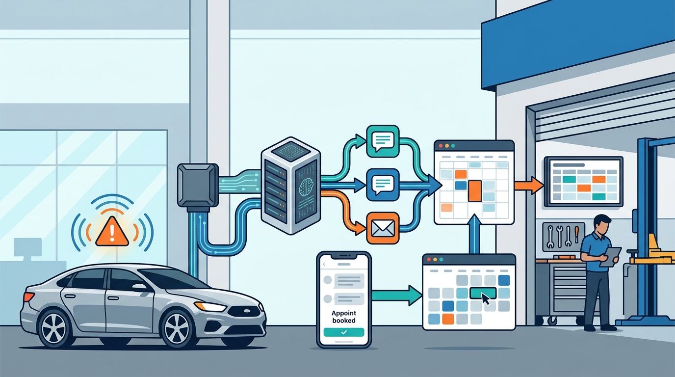 Automating Connected Car Alert Conversion to Service Appoint