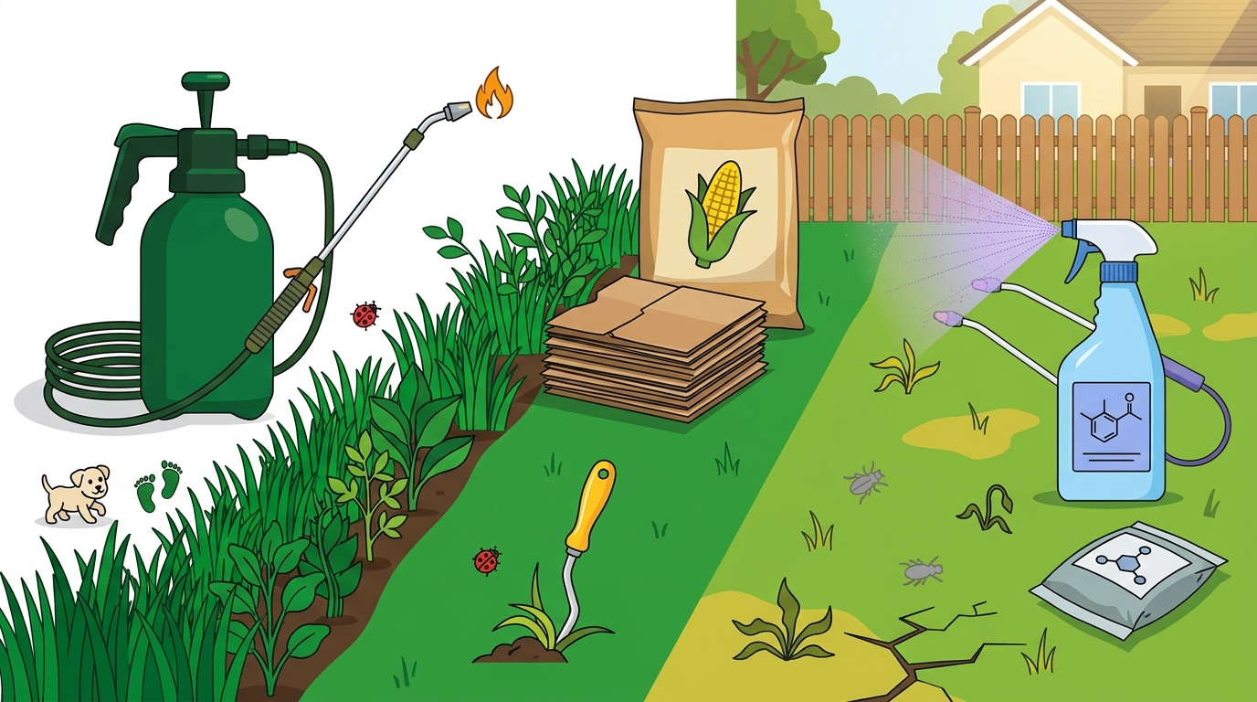 Chemical-Free Weed Control vs. Traditional Herbicides