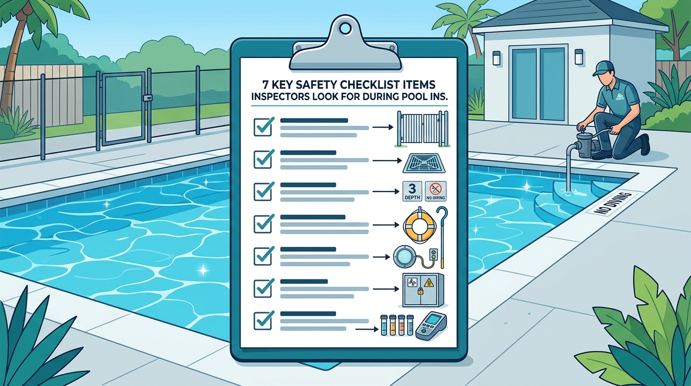 7 Key Safety Checklist Items Inspectors Look for During Pool Ins