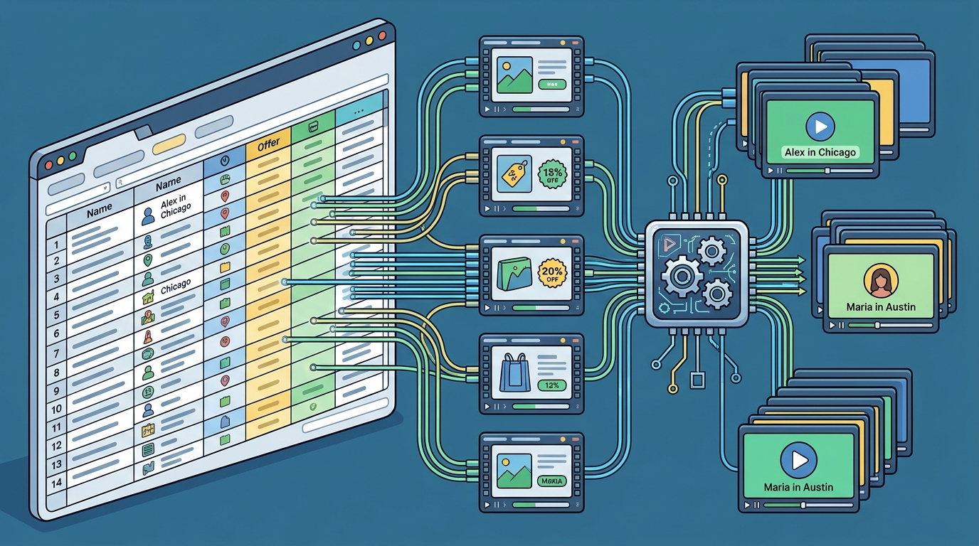 How to Use a Spreadsheet to Personalize Hundreds of Video Ads