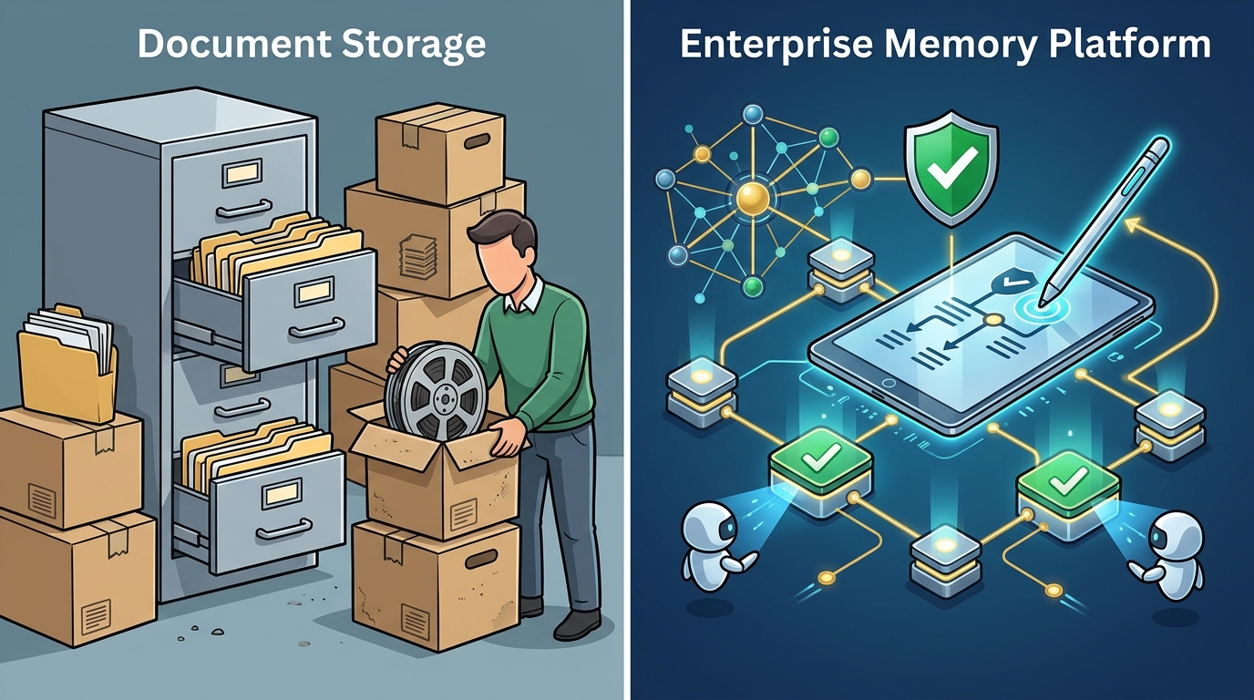 Enterprise Memory Platforms vs. Document Storage: Key 2026