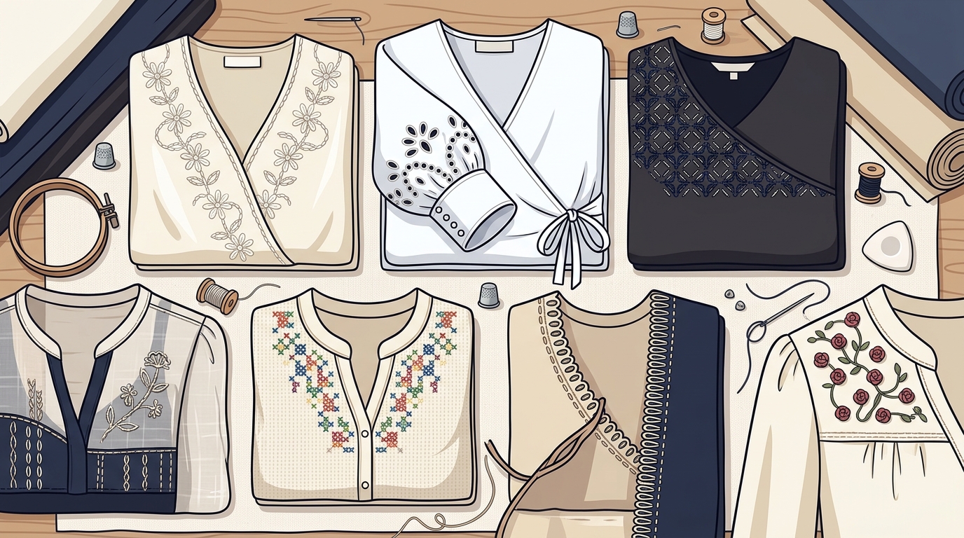 7 Hand-Embroidered Blouse Styles Every Melbourne Woman ShouldOwn