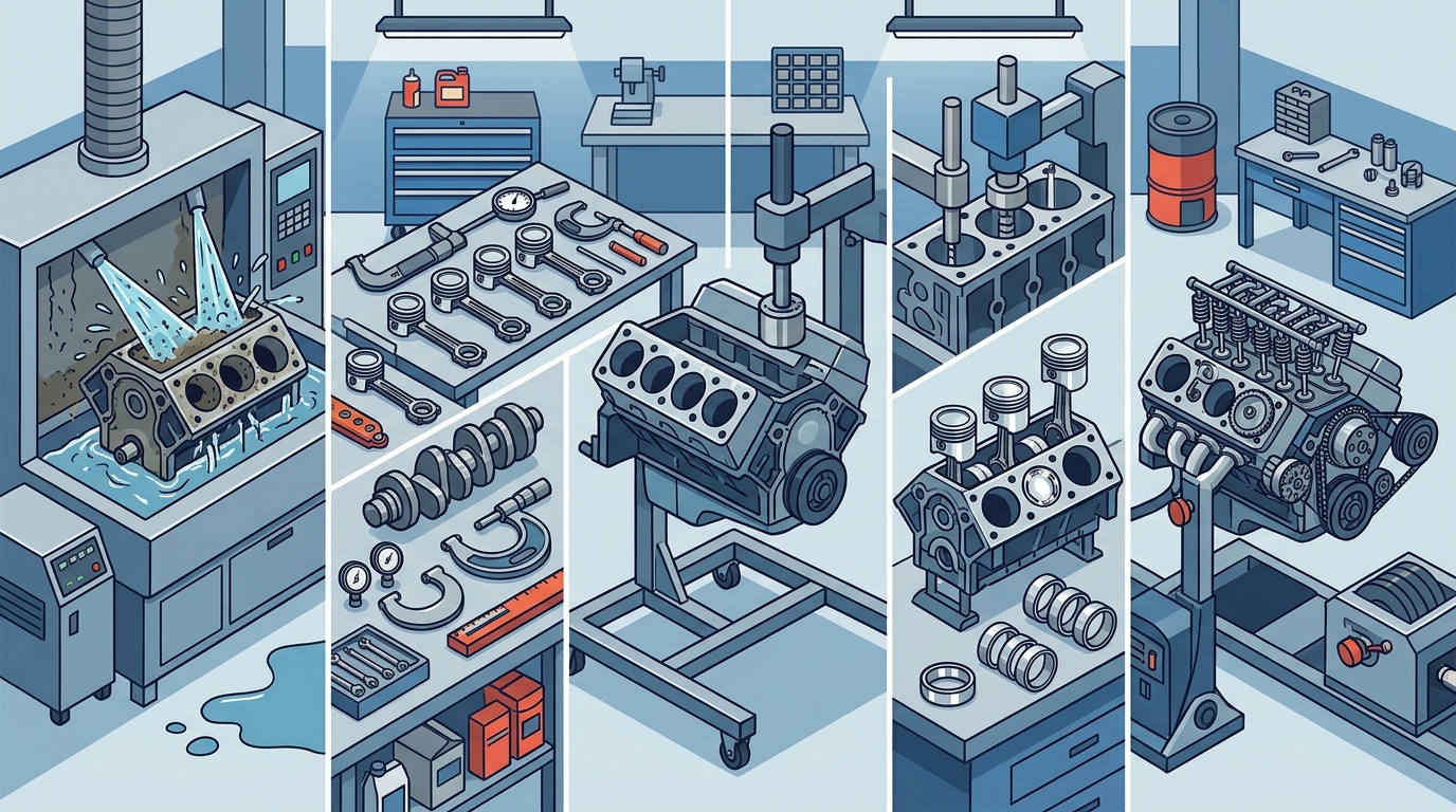 7 Main Stages of a Professional Engine Rebuild