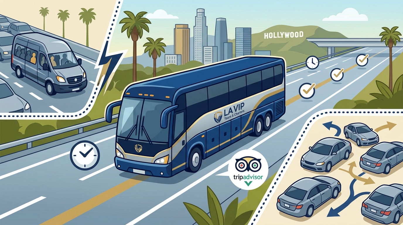 Private Charter Buses vs. Other Group Transportation in Los