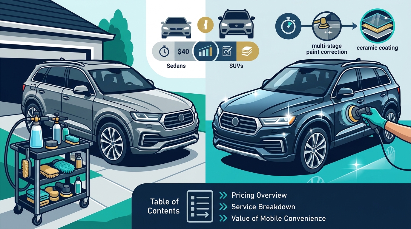 SUV Detailing Cost in Sacramento: 2026 Pricing Guide
