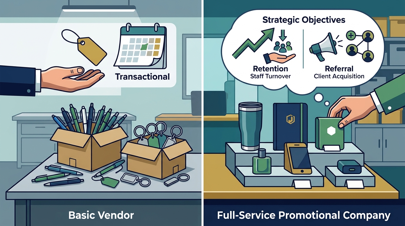 Full-Service Promotional Companies vs Basic Vendors for