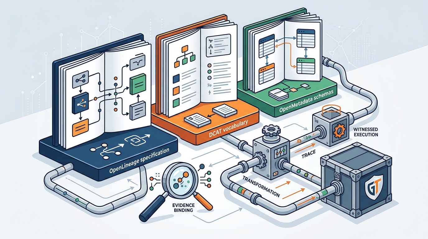 Open Schemas for Dataset Lineage, Transforms, and Rights