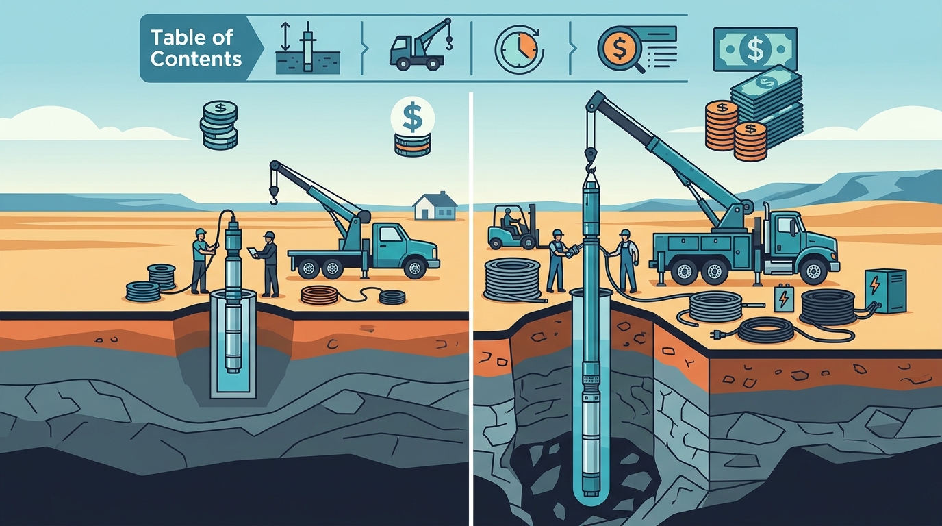Does Well Depth Affect Emergency Pump Repair Pricing?
