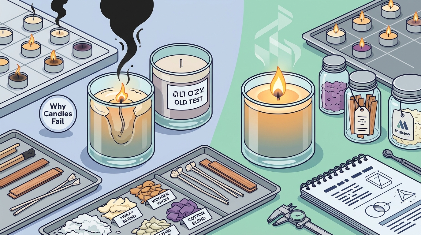 Why Candles Fail Burn Tests and How to Fix Them