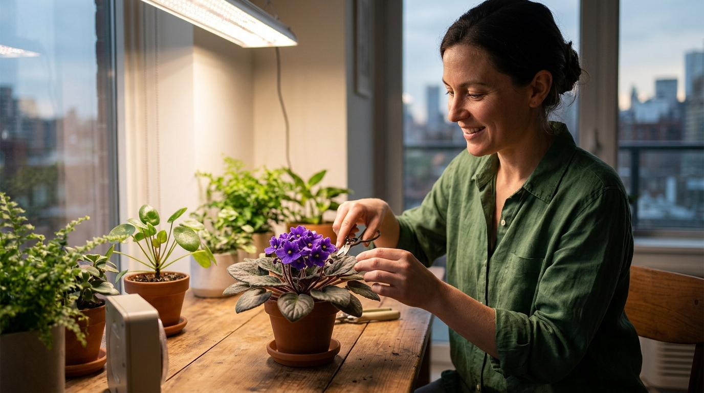African Violet Light Hours: Daily Photoperiod Guide