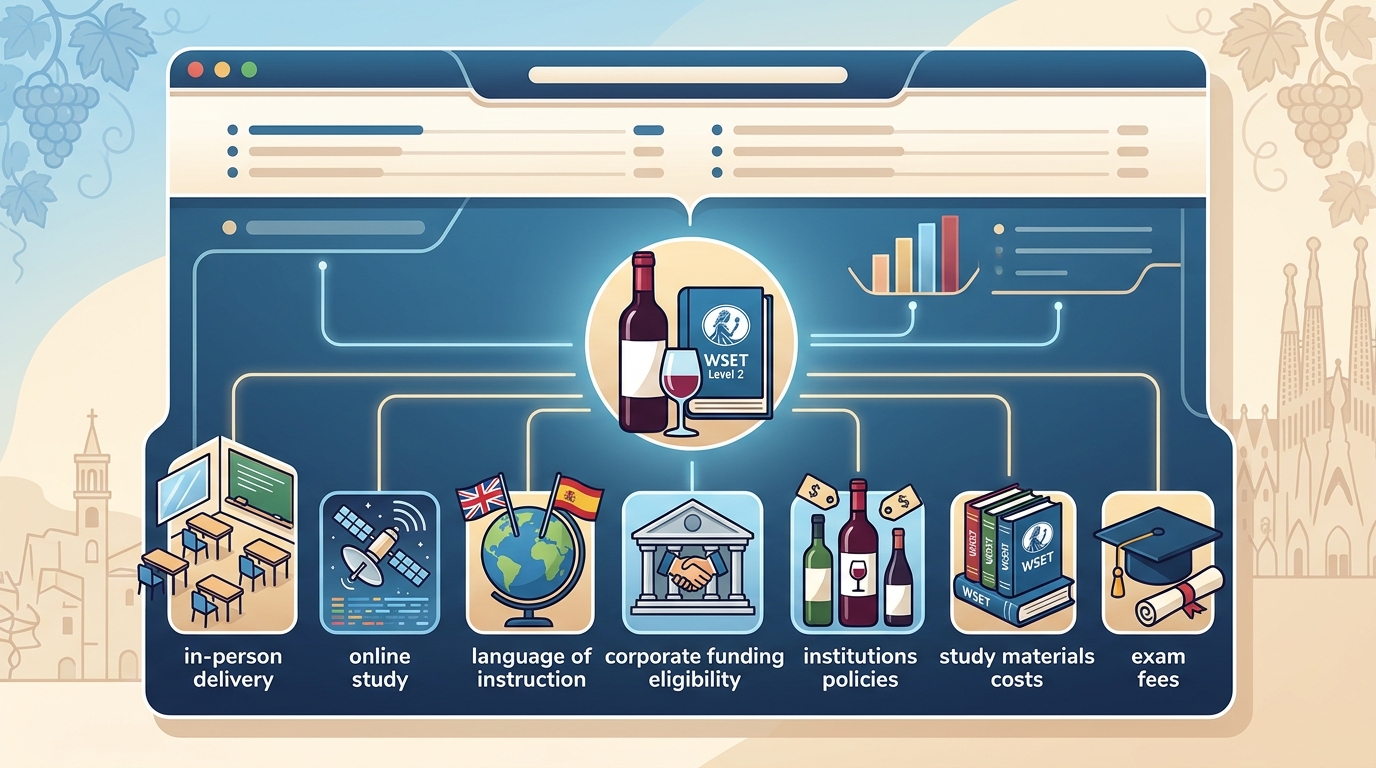 7 Factors That Affect WSET Level 2 Course Prices in Barcelona