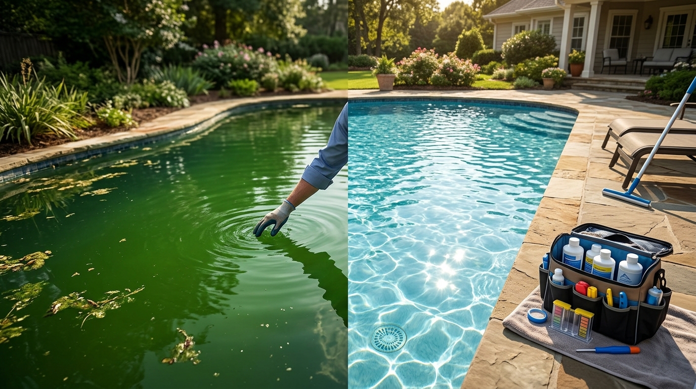 Step-by-Step Process for Restoring a Green Pool to Crystal Clear