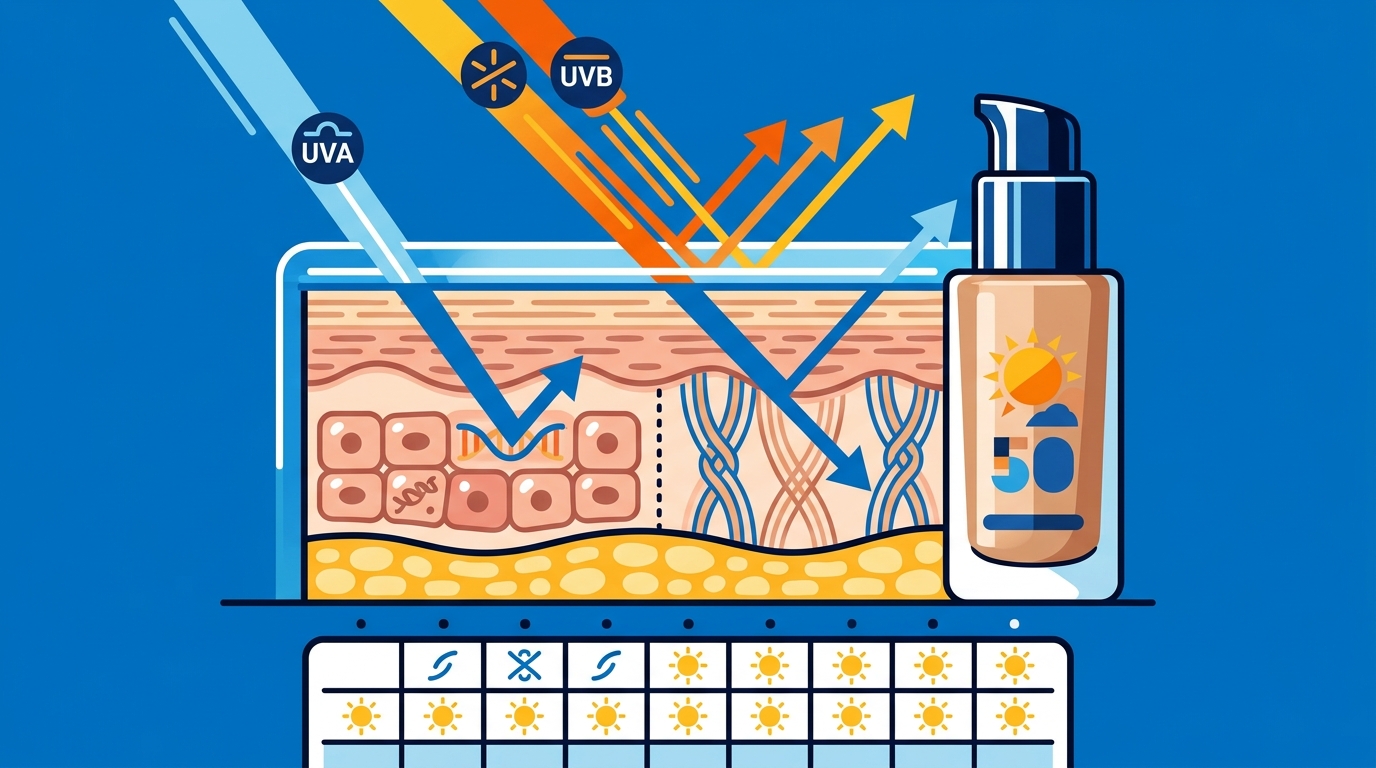 How SPF 50 Protects Skin from UVA and UVB Daily