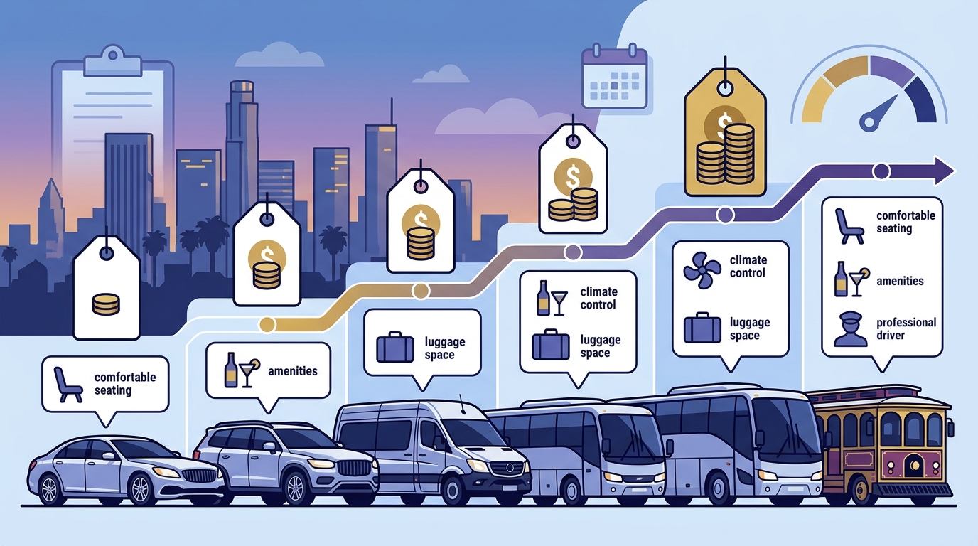 7 Hourly Rate Options for Event Transportation Rentals in LA