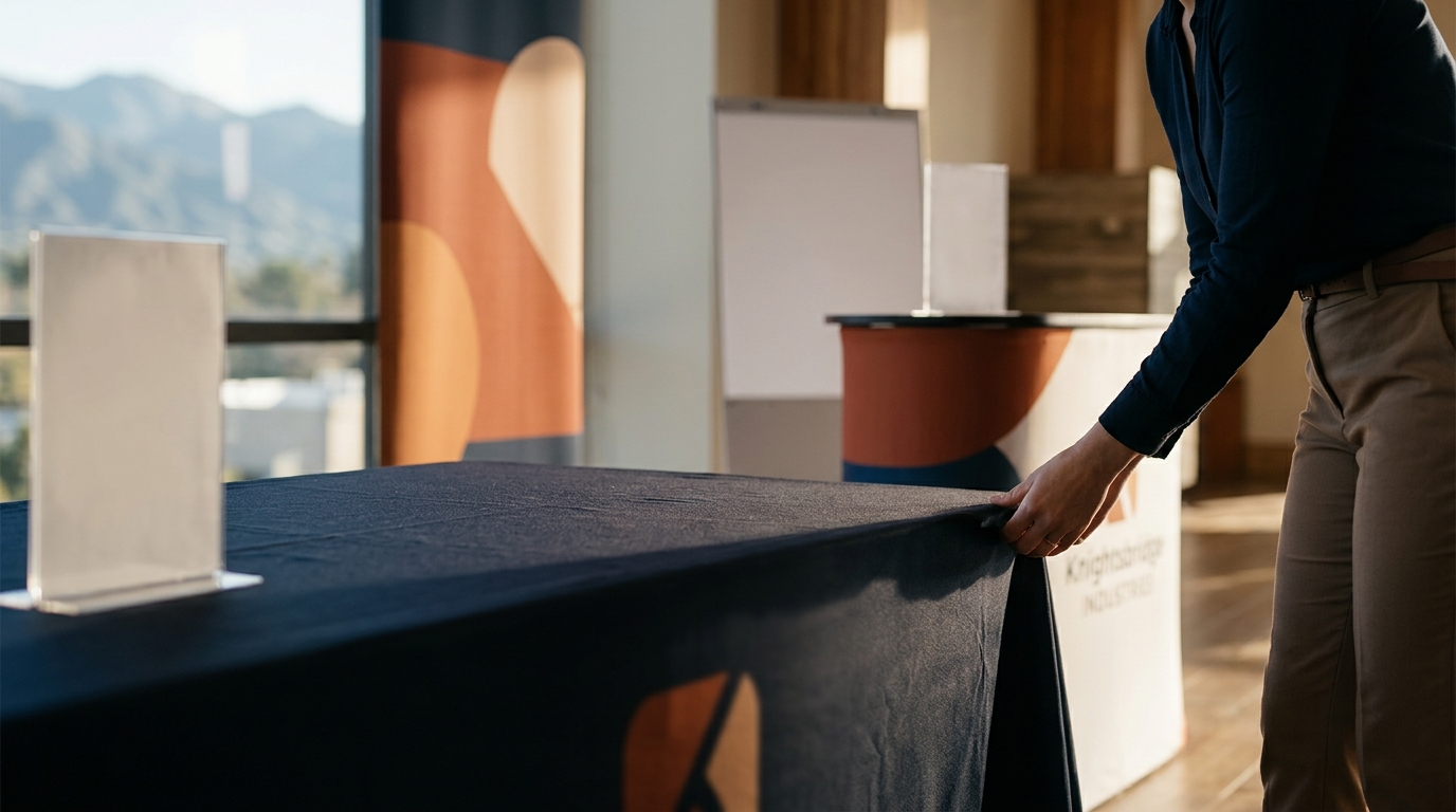 Who Supplies Banners, Displays, and Table Coverings Near San Dim
