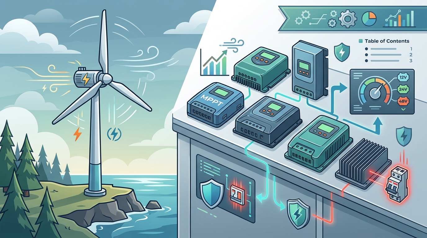 5 Best MPPT Charge Controllers for 1000W Wind Turbines
