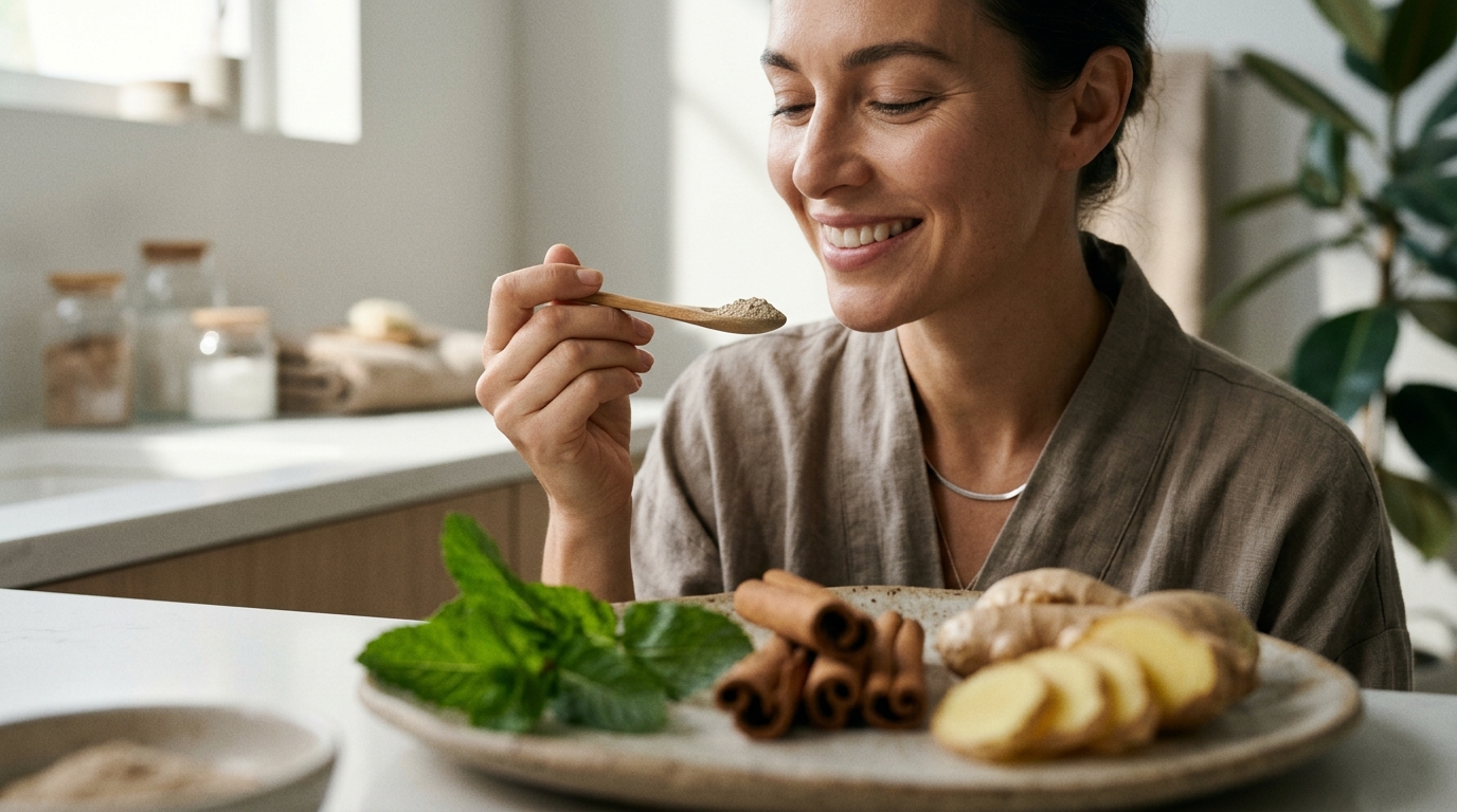 Ayurvedic Tooth Powder Flavors: Mint, Cinnamon & Ginger Taste