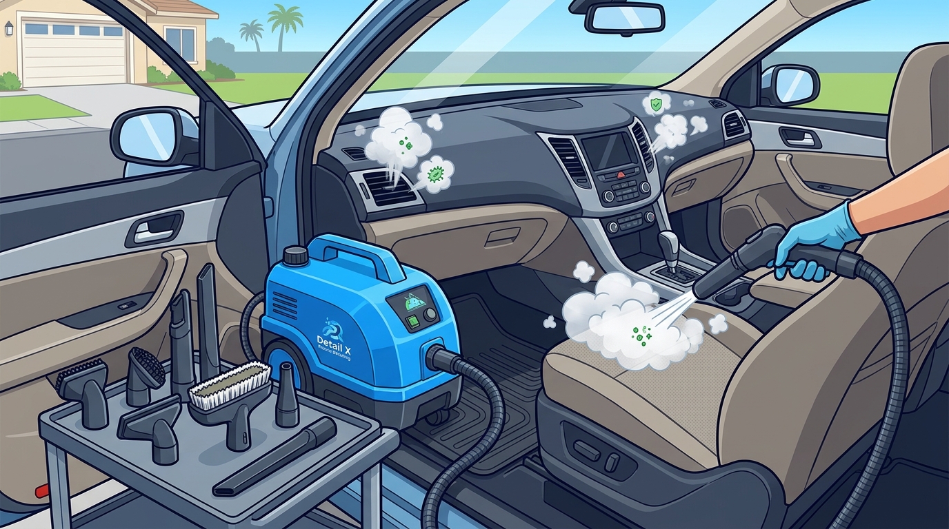 7 Best Steps for Steam Sanitizing Your Car Interior at Home