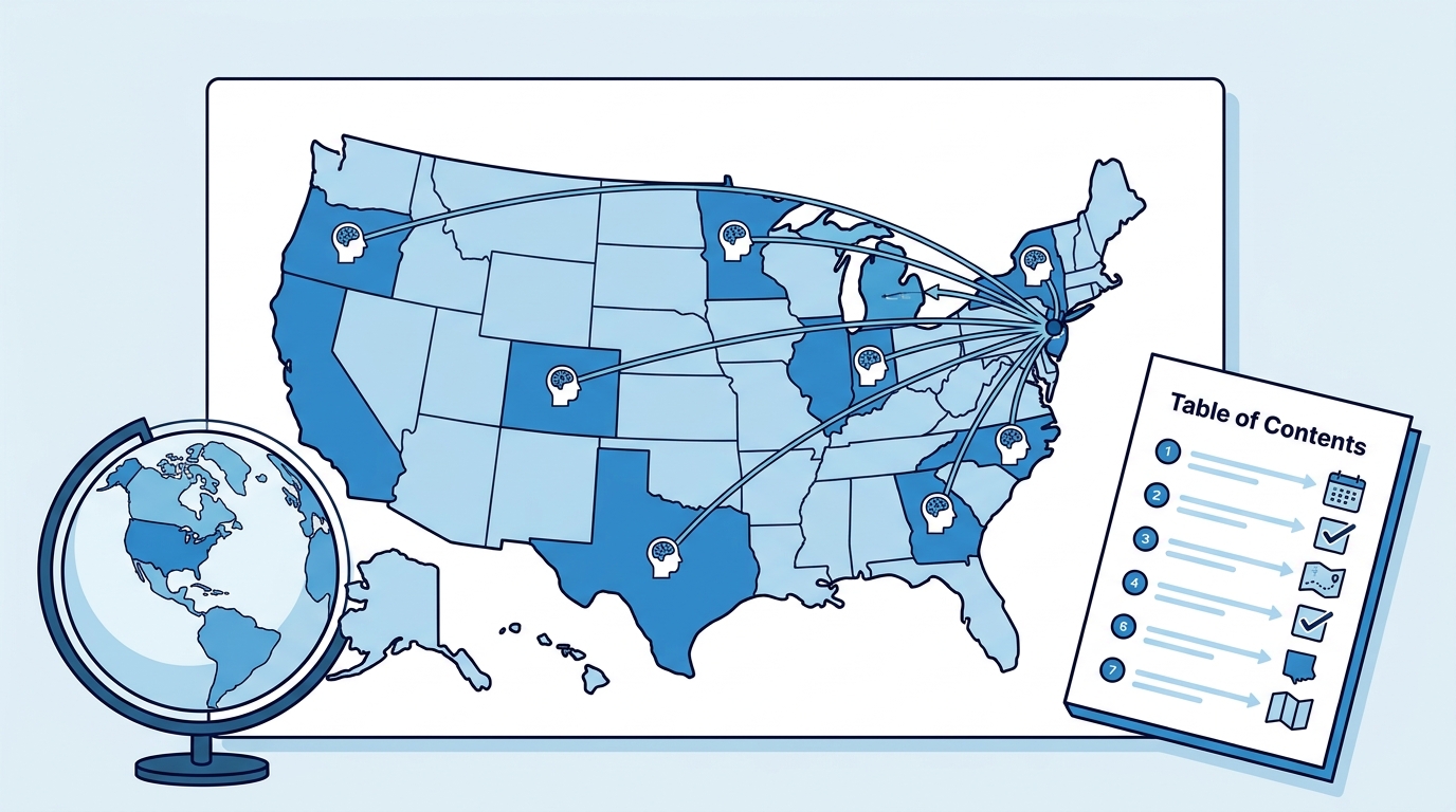 7 States and Regions Accessing TEAM-CBT via NJ Providers