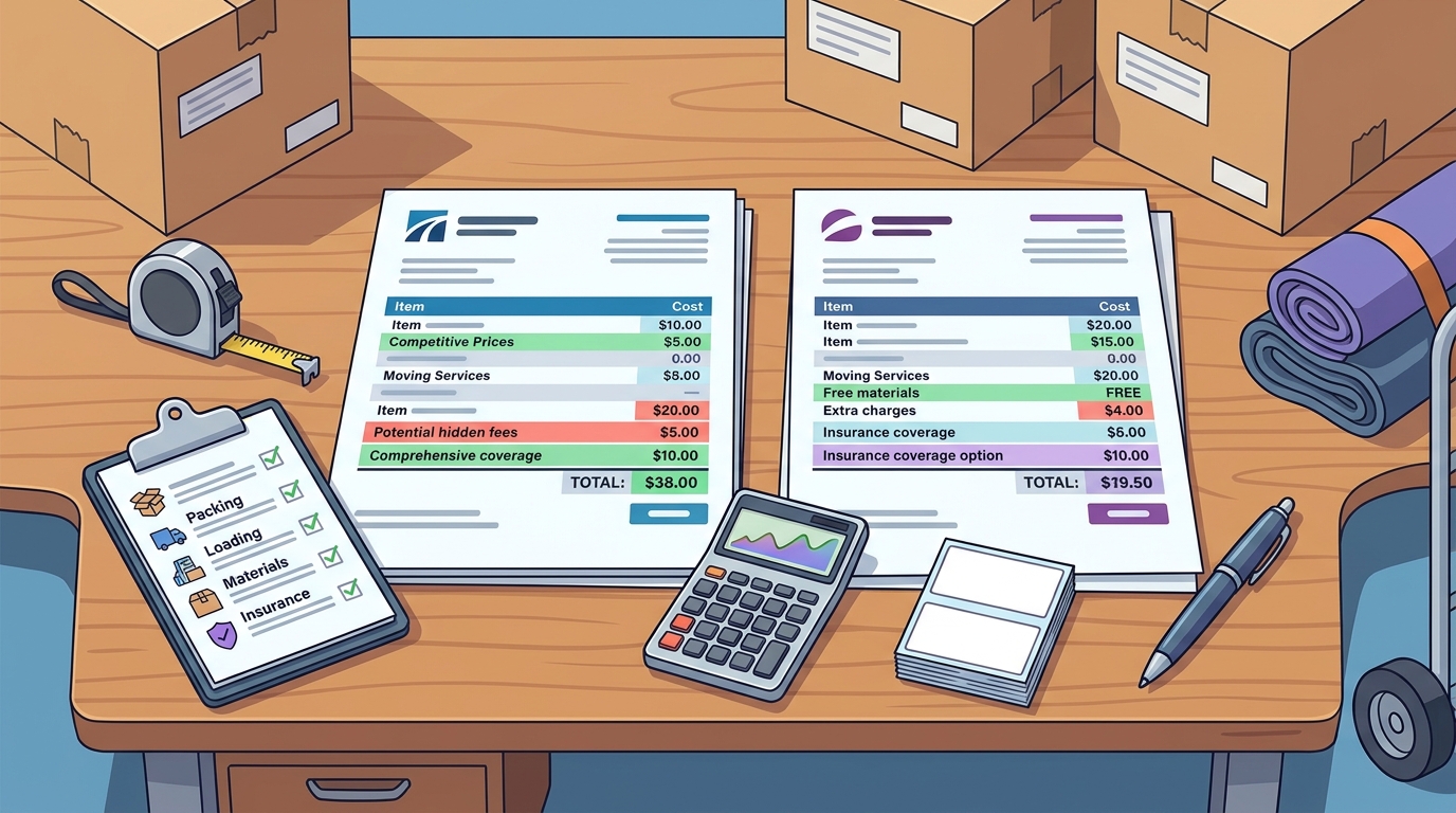 7 Key Steps to Compare Moving Quotes Side by Side