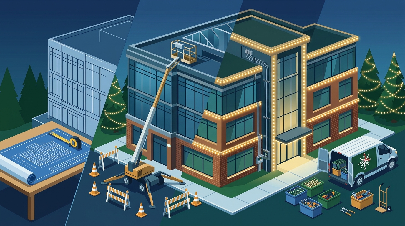 Commercial Christmas Lighting Installation: What to Expect