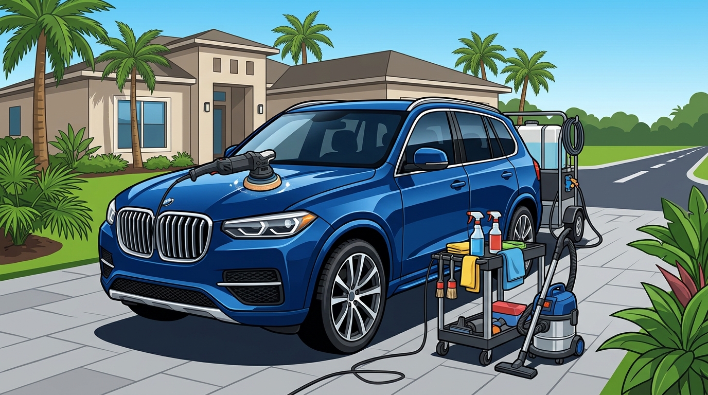 Mobile Auto Detailing Benefits for Tampa Homeowners