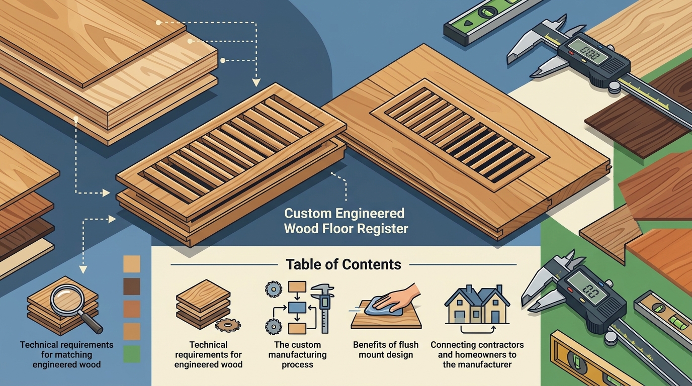 Custom Engineered Wood Floor Registers: A Complete Guide