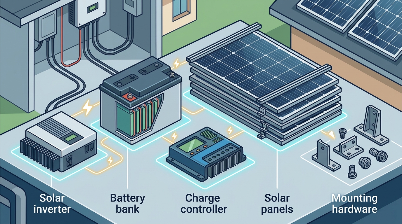 Top 5 Components to Check in a 5kW Off-Grid Solar Kit