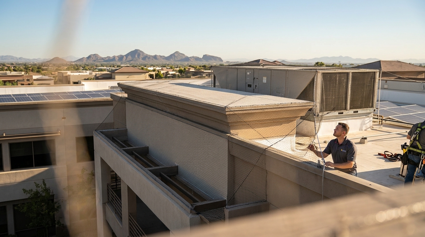 How Bird Netting Works for Commercial Pigeon Control