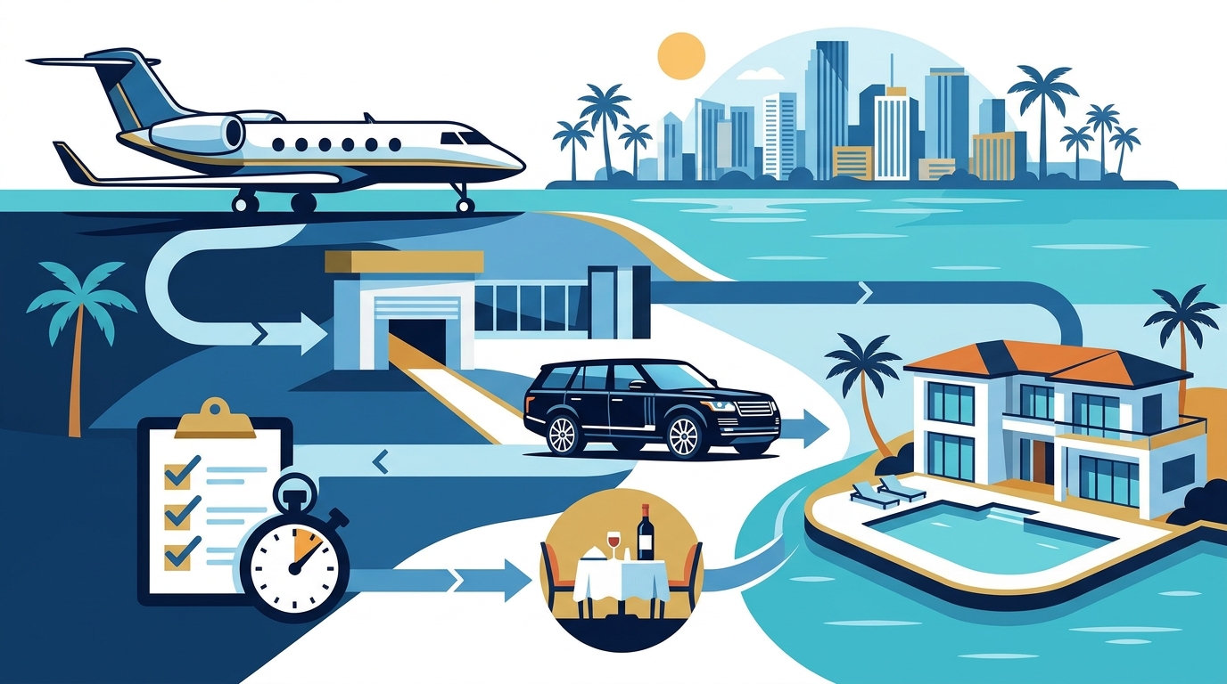Private Jet Coordination in Miami: A Step-by-Step Guide