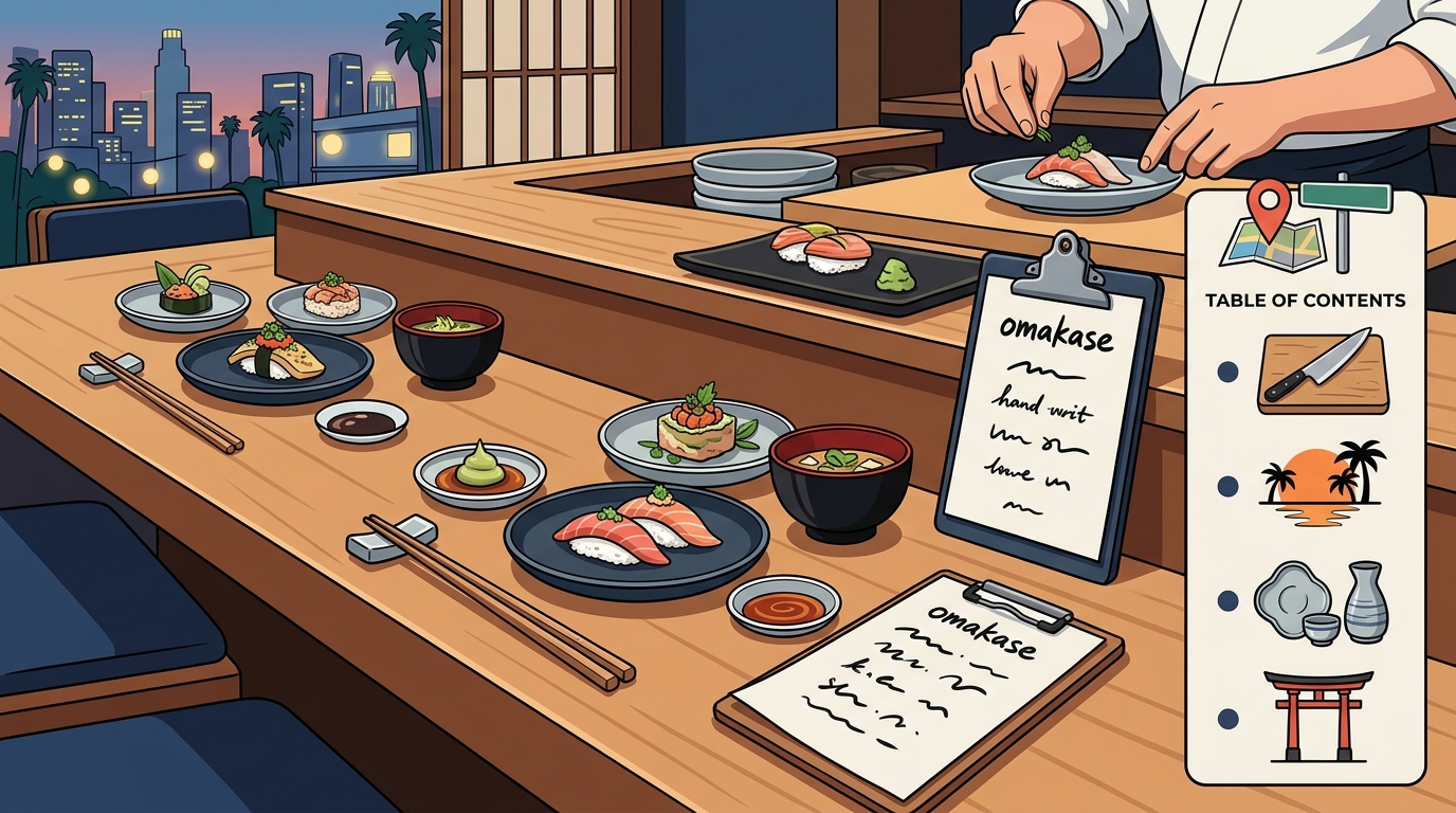 5 Top Omakase Experiences Near Sunset Boulevard in Los Angeles