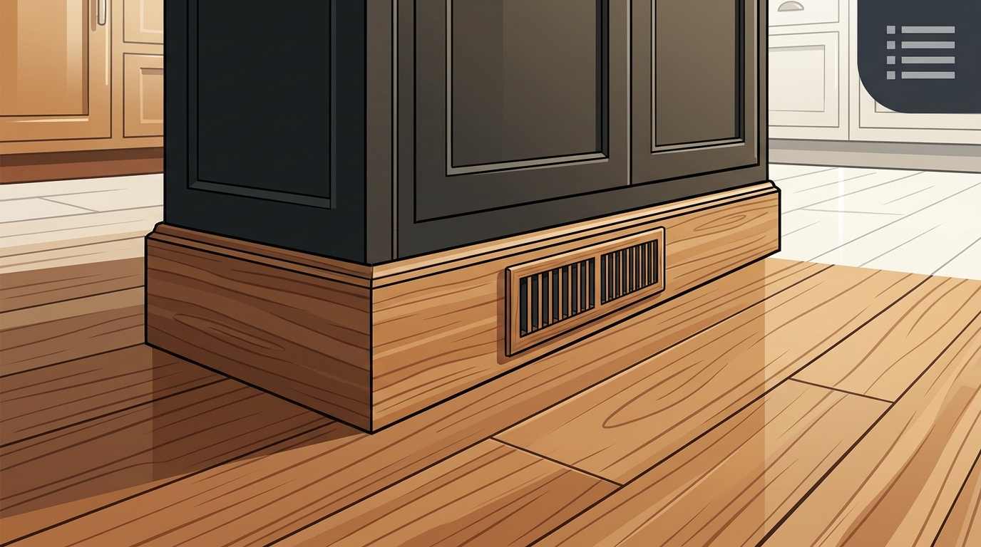 How to Make Hardwood Floors Look Finished with Toe Kick Trim