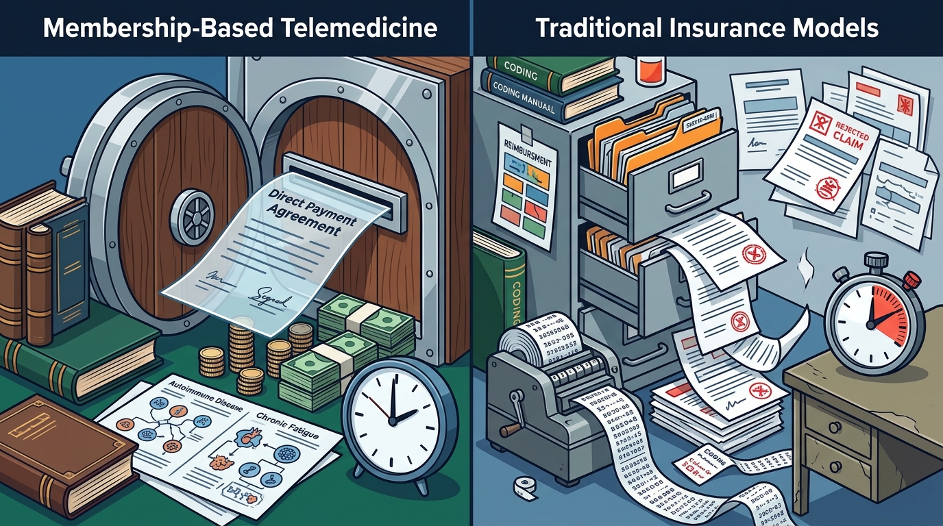 Membership-Based Telemedicine vs. Traditional Insurance Models