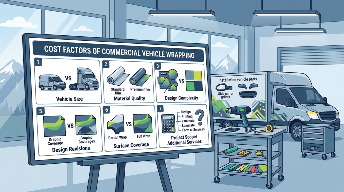 7 Factors That Determine Commercial Vehicle Wrap Costs and