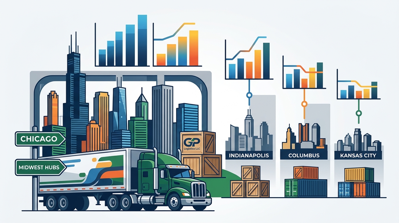Full Truckload Rates in Chicago vs. Other Midwest Hubs