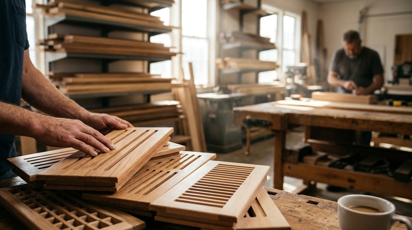 Best Solid Hardwood Species for Custom Air Registers