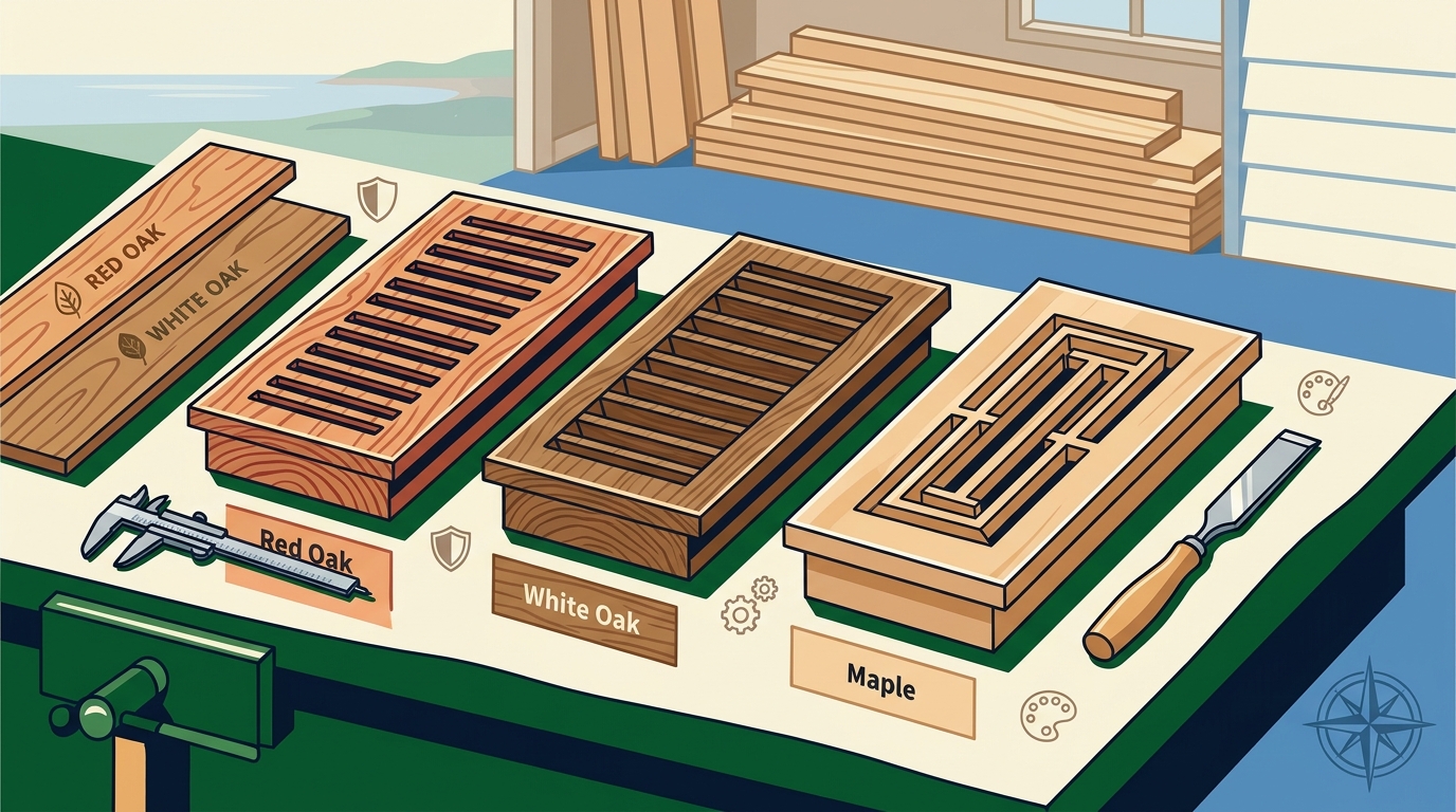 Best Solid Hardwood Species for Custom Air Registers