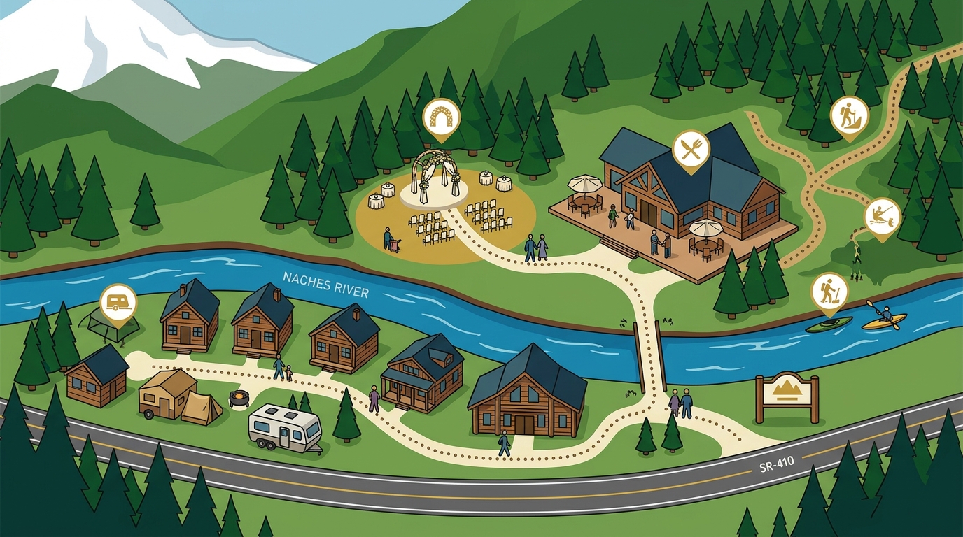 Mount Rainier Wedding Venue Amenities for Out-of-Town Guests