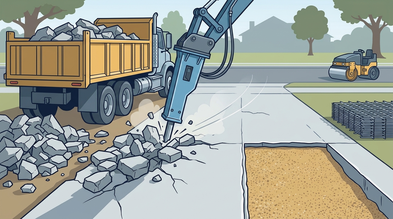 Driveway Tear-Out and Haul-Off in Oklahoma City: The Complete 20